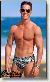 No more tan lines with Cooltan man's tan through swimwear!