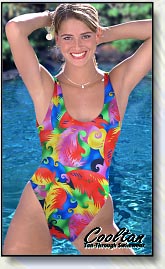 And remember, no more tan lines!  Green Daisies 1pc shown.