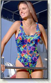 Red Leoplard 1pc swimsuit. Subtls. Sexy.