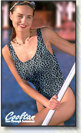 Dancing crystal 1pc suit. Look great in this unique new design.